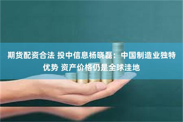 期货配资合法 投中信息杨晓磊：中国制造业独特优势 资产价格仍是全球洼地